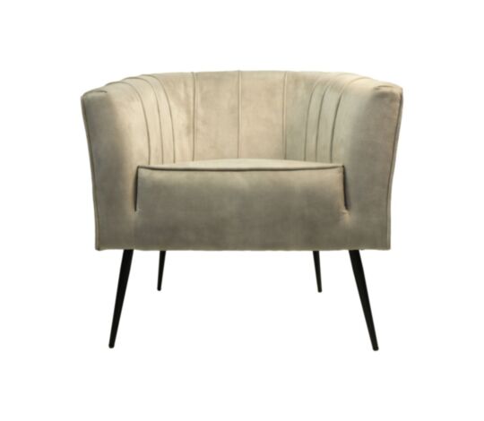 Fauteuil Chester - 72x71x80 - Wit/zwart - Adore 01 (MYAD6239WH)
