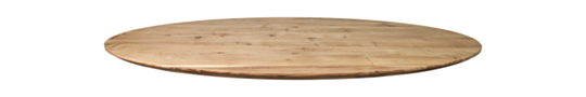 Ovaal tafelblad Zurich - 240x110x3,8 - Naturel - Acaciahout (OVTSE240)