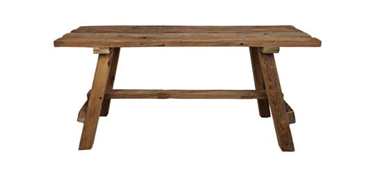 Decoratieve bank Napels - 100 cm - blank - teak (PA-B100)