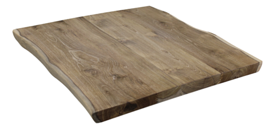 Rechthoekig tafelblad Alami - 80x80x5 - Naturel - Teak (PA52F)