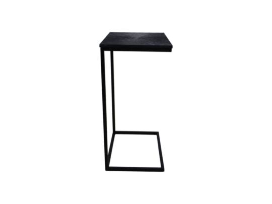 Bijzettafel Fletcher - 38x30x65 - Zwart - Ijzer/aluminium (READ-BK)