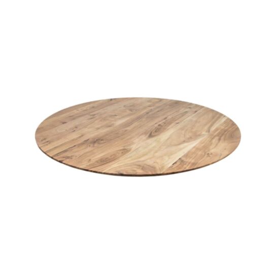 Rond tafelblad Zurich - ø120x3.8 - Naturel - Acaciahout (RNTSE120)