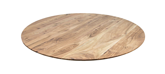 Rond tafelblad Zurich - ø80x3,8 - Naturel - Acaciahout (RNTSE80)