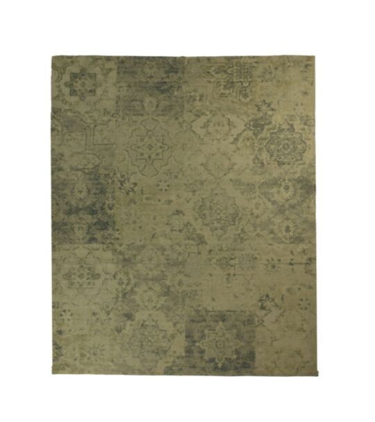 Vloerkleed Patchwork - 120x180 - Beige/geel/groen/blauw - Polyester (RUG-11A)