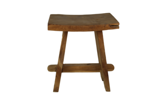 Kruk Buffalo - 40x30x45 - Naturel- Teak (STBT)