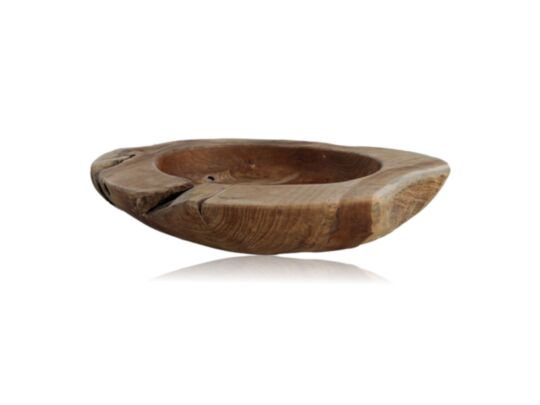 Fruitschaal large (Behandeld met natuurlijke olie) - ø40*7 - Naturel - Teak (TBN-BX)
