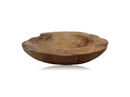 Fruitschaal large - ø38-45 cm - blank - teak (TBN)