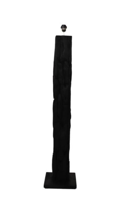 Vloerlamp Nature Vierkant - 30x30x145 - Zwart - Teak (TRSL S160BL)