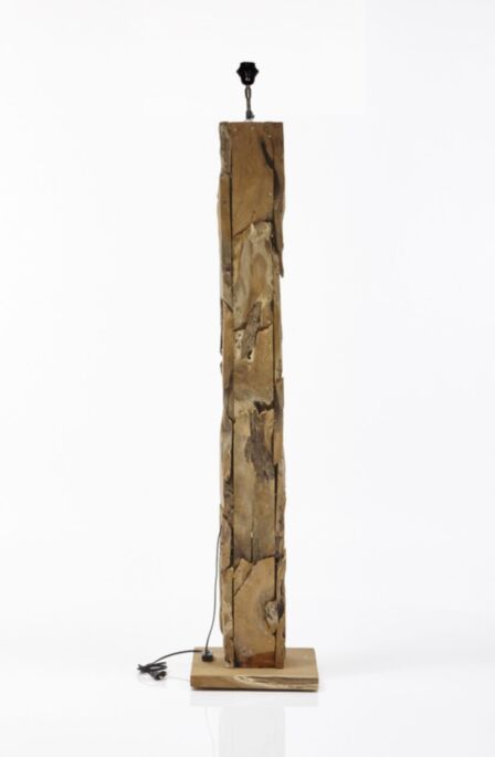 Vloerlamp Nature (zonder kap) - Vierkant - Teak (TRSL S160WO)