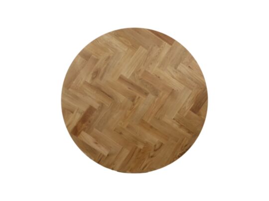 Rond tafelblad Fishbone - ø100x4 - Naturel - Eiken (TTF-RO100A)