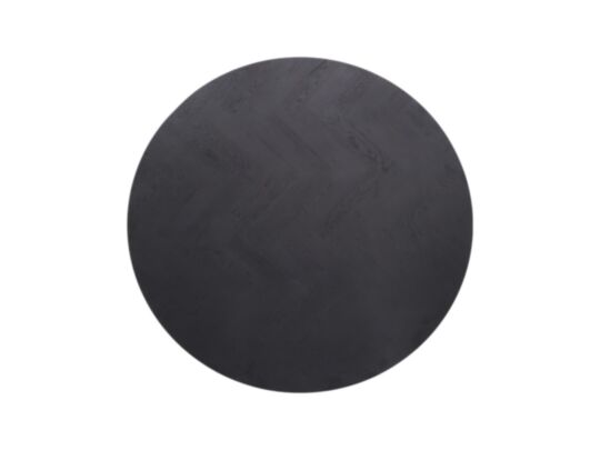Rond tafelblad Fishbone - ø130x4 - Zwart - Eiken (TTF-RO130BL)