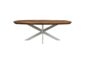 Salontafel Fishbone Danish - 130x80x43 - Naturel/wit - Eiken/metaal (HSM363)