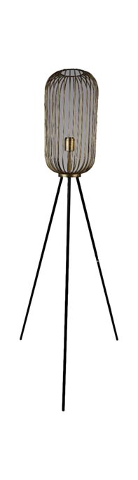 Vloerlamp - ø40x150 - Goud/zwart - Metaal (AAO-1659L)