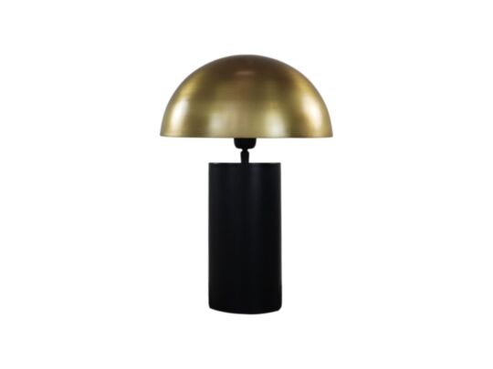 Tafellamp met kap - 30x30x45 - Zwart/goud - Metaal (AL-30268)