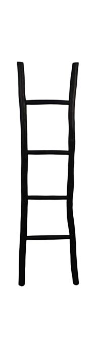 Decoratieve ladder - 150 cm - zwart (AMTBL150)