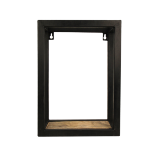 Wandbox Levels - 25x35 cm - mangohout/ijzer (MAN-BOX2535)