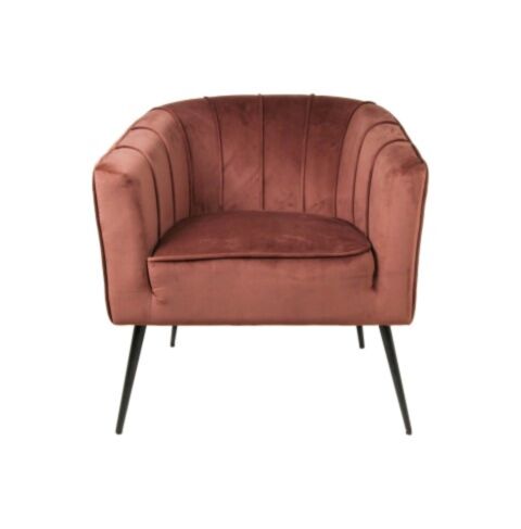 Fauteuil Chester - velours - champagne (MY6239CH)